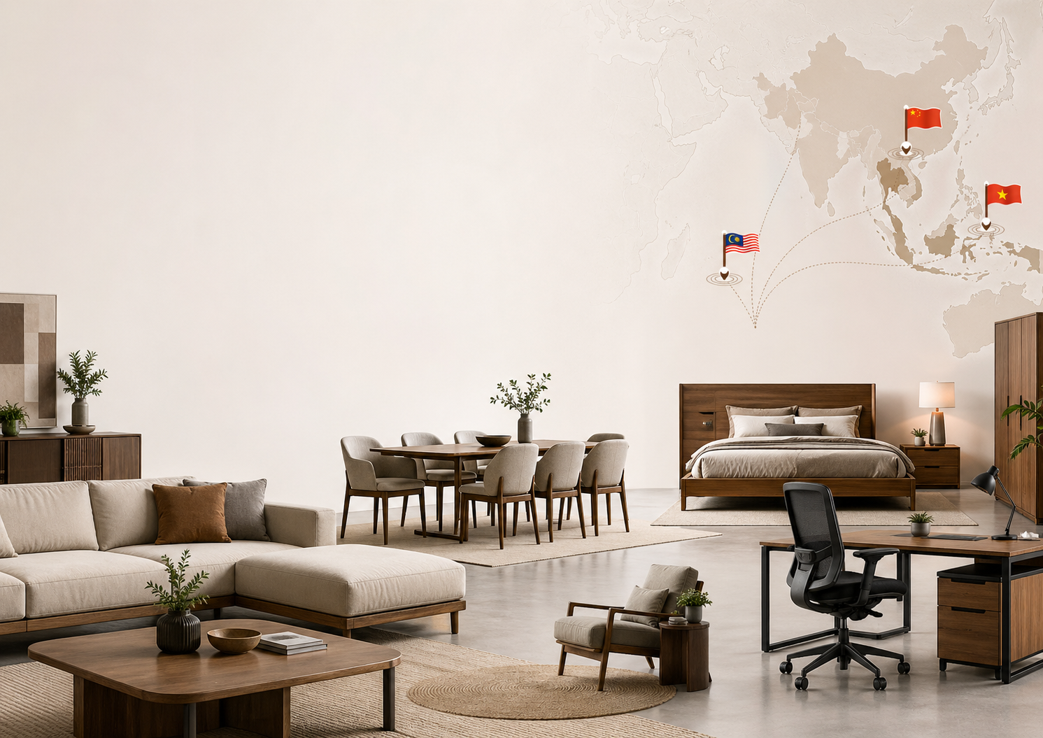 Malaysia vs China vs Vietnam furniture sourcing